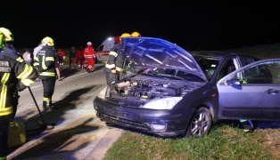 Nchtlicher Verkehrsunfall bei Haag am Hausruck fordert einen Verletzten