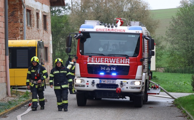 Brand im Heizraum eines Wohngebudes auf einem Bauernhof in Grieskirchen