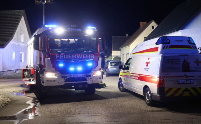 Brennender Wschetrockner in einem Wohnhaus in Enns sorgt fr Einsatz der Feuerwehr