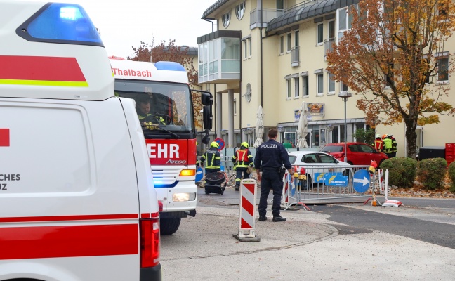 Brand in einem Pizza-Restaurant in Thalheim bei Wels sorgte fr Einsatz zweier Feuerwehren