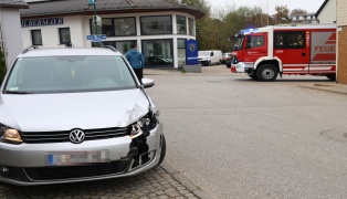 Verkehrsunfall im Ortszentrum von Eberstalzell