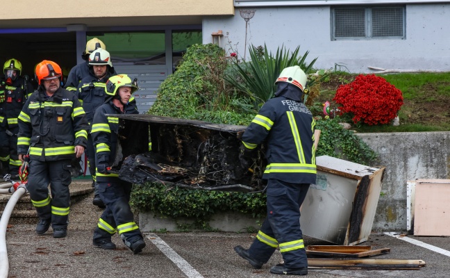 Kchenbrand in einer Wohnung eines Mehrparteienwohnhauses in Gmunden