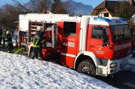 Vier Feuerwehren bei Brand in der Speis eines Einfamilienhauses in Molln im Einsatz