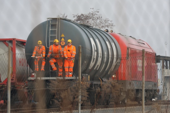 "Hercules"-Aufgabe abgeschlossen: Waggons nach Gterzugentgleisung in Wels nun endgltig weggebracht