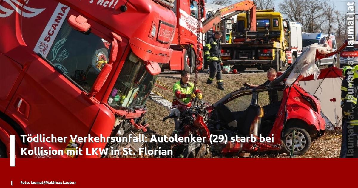 Tödlicher Verkehrsunfall: Autolenker starb bei Kollision mit LKW in St ...